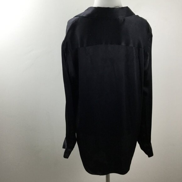 Zara Black Silky shirt m - Picture 5 of 9